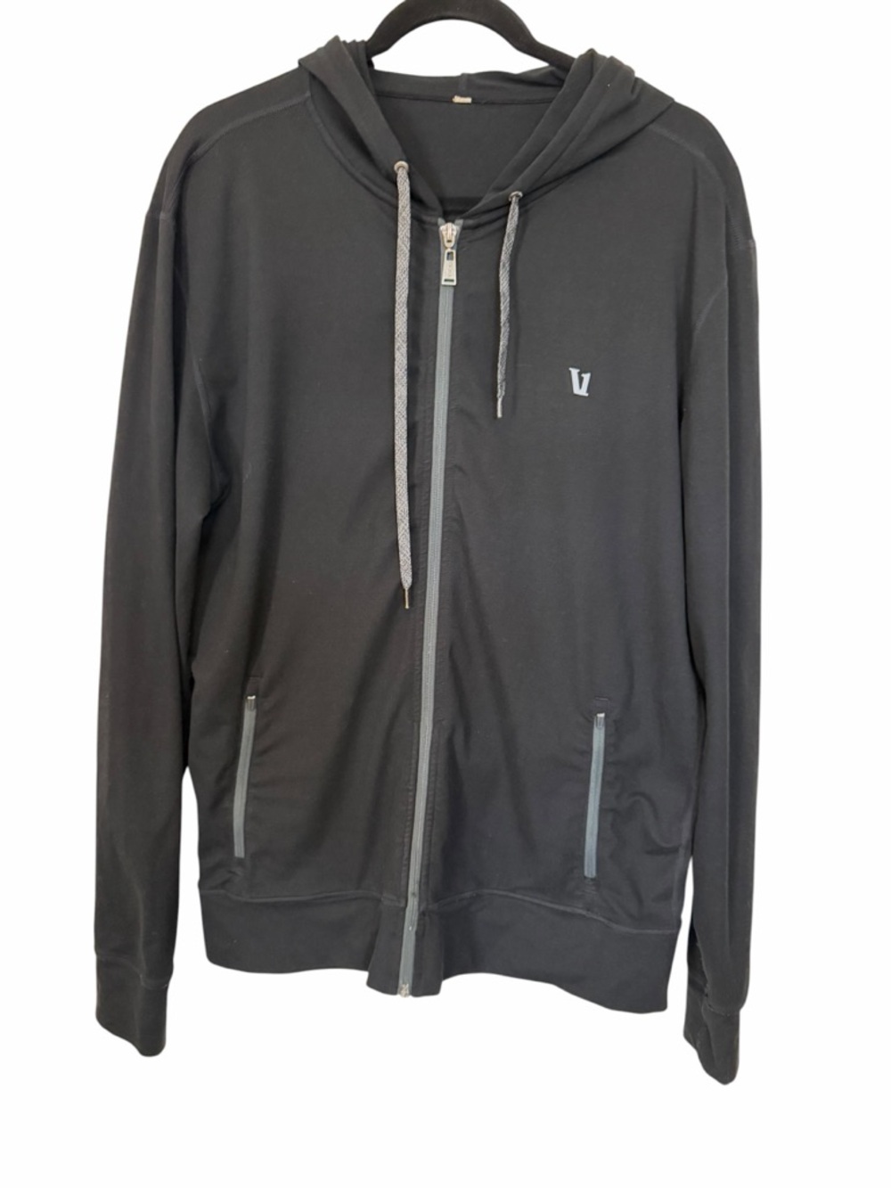 Vuori Men’s Hoodie Full Zip Closure black large - Picture 1 of 9